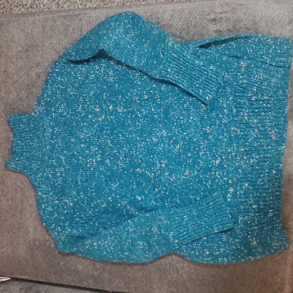3/$15 Loft Green Mock Neck Sweater Size XS